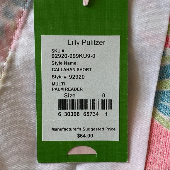 NWT Lilly Pulitzer Callahan Shorts Size 0 - Picture 5 of 6